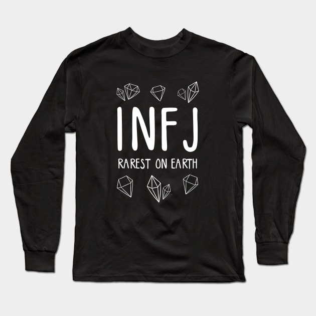 INFJ, rarest on Earth Long Sleeve T-Shirt by krimons